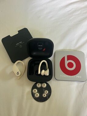 Beats Powerbeats Pro Wireless Earbuds - cream coloured
